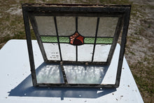 Load image into Gallery viewer, Antique English Stained Glass in Metal Frame - The Barn Antiques