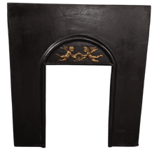 Load image into Gallery viewer, English Cast Iron Fire Insert c.1920 - The Barn Antiques