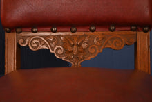 Load image into Gallery viewer, English Handsomely Carved Solid Oak Library Chairs c.1900 - Set of 8 - The Barn Antiques