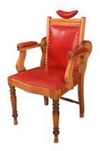 Load image into Gallery viewer, English Mahogany Barber Chair c.1900 - The Barn Antiques