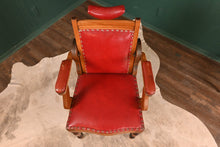 Load image into Gallery viewer, English Mahogany Barber Chair c.1900 - The Barn Antiques