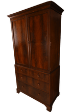 Load image into Gallery viewer, English Mahogany Linen Press c.1890 - The Barn Antiques