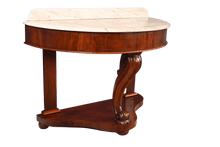 Load image into Gallery viewer, English Mahogany Marble Topped Console c.1890 - The Barn Antiques