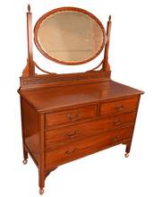 Load image into Gallery viewer, English Mahogany Mirrored Dressing Table c.1900 - The Barn Antiques
