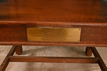 Load image into Gallery viewer, English Oak Chair with Dedication Plaque - The Barn Antiques