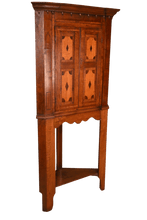 Load image into Gallery viewer, English Oak Corner Cabinet c.1870 - The Barn Antiques
