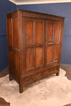 Load image into Gallery viewer, English Oak Wardrobe dated 1691 - The Barn Antiques