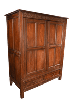 Load image into Gallery viewer, English Oak Wardrobe dated 1691 - The Barn Antiques