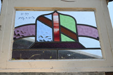 Load image into Gallery viewer, English Stained Glass in Original Frame c.1920 - The Barn Antiques