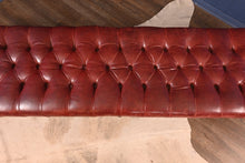 Load image into Gallery viewer, English Tufted Leather Bench - The Barn Antiques