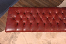Load image into Gallery viewer, English Tufted Leather Bench - The Barn Antiques