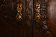 Load image into Gallery viewer, Fitted English Oak Carved Sideboard c.1920 - The Barn Antiques