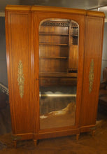 Load image into Gallery viewer, French Satin Wood Armoire - The Barn Antiques
