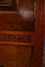 Load image into Gallery viewer, Hand Carved English Oak Hanging Corner Cabinet c.1830 - The Barn Antiques