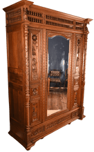 Load image into Gallery viewer, Heavily Carved Oak Continental Cabinet c.1870 - The Barn Antiques