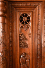 Load image into Gallery viewer, Heavily Carved Oak Continental Cabinet c.1870 - The Barn Antiques