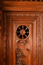 Load image into Gallery viewer, Heavily Carved Oak Continental Cabinet c.1870 - The Barn Antiques
