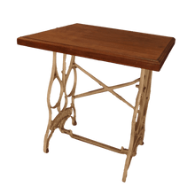 Load image into Gallery viewer, Pine Table with Bruce Sewing Machine Cast Iron Base - The Barn Antiques