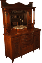 Load image into Gallery viewer, Walnut Mirrored Sideboard - The Barn Antiques
